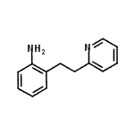 structure of CAS# 50385-28-9, 2-[2-(2-Pyridinyl)Ethyl]Aniline;[2-(2-Pyridin-2-ylethyl)phenyl]amine;2-(2-(2-pyridyl)ethyl)phenylamine;2-(2-aminophenethyl)pyridine