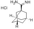 structure of CAS# 50417-14-6, Adamantane-1-Carboxamidine Hydrochloride;Adamantane-1-Carboximidamide Hydrochloride;ADAMANTANE-1-CARBOXAMIDINE HYDROCHLORIDE;1-ADAMANTANECARBAMIDINE HYDROCHLORIDE