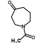 structure of CAS# 50492-23-4, 1-Acetyl-4-Azepanone;1-acetylazepan-4-one;4H-AZEPIN-4-ONE,1-ACETYLHEXAHYDRO-