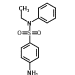 structure of CAS# 50497-33-1, 4-Amino-N-Ethyl-N-Phenylbenzenesulfonamide;[(4-aminophenyl)sulfonyl]ethylphenylamine;4-amino-N-ethyl-N-phenylbenzenesulfonamide;4-Methyl-5,6,7,8-tetrahydropyrido[4,3-d]pyrimidine HCl