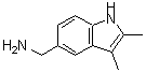 structure of CAS# 5054-94-4, 1-(2,3-Dimethyl-1H-Indol-5-Yl)Methanamine;(2,3-dimethyl-1H-indol-5-yl)methanamine;(2,3-dimethyl-1H-indol-5-yl)methylamine;(2,3-dimethylindol-5-yl)methylamine