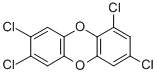 structure of CAS# 50585-46-1, 1,3,7,8-Tetrachlorodibenzo-p-Dioxin;1,3,7,8-Tetrachlorodibenzo-P-Dioxin;1,3,7,8-Tetrachlorodibenzo-4-Dioxin;1,3,7,8-Tetrachlorodibenzo-Para-Dioxin
