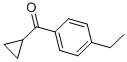 structure of CAS# 50664-71-6, Cyclopropyl 4-Ethylphenyl Ketone;Cyclopropyl 4-Ethylphenyl Ketone;St5443079