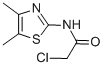 structure of CAS# 50772-54-8, 2-Chloro-N-(4,5-Dimethyl-1,3-Thiazol-2-Yl)Acetamide;2-Chloro-N-(4,5-Dimethyl-1,3-Thiazol-2-Yl)Acetamid