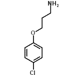 结构式 CAS# 50911-60-9, 3-(4-氯苯氧基)-1-丙胺