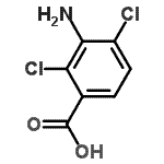 structure of CAS# 50917-28-7, 3-Amino-2,4-Dichlorobenzoic Acid;3-amino-2,4-dichlorobenzoic acid