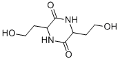 structure of CAS# 50975-79-6, 3,6-Bis(2-Hydroxyethyl)-2,5-Diketopiperazine;3,6-Bis(2-Hydroxyethyl)Piperazine-2,5-Quinone;3,6-Bis(2-Hydroxyethyl)-2,5-Piperazinedione;Oprea1_582516