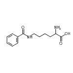 structure of CAS# 5107-18-6, N<Sup>6</Sup>-Benzoyllysine;2-Amino-6-(benzoylamino)hexanoic acid;2-amino-6-(phenylcarbonylamino)hexanoic acid;2-AMINO-6<wbr>,7-DIHYDR<wbr>O-5H-PYRR<wbr>OLO-[3,4-<wbr>D]-PYRIMI<wbr>DINE DIHY<wbr>DROCHLORI<wbr>DE