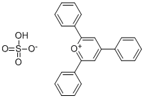 structure of CAS# 51071-75-1, 2,4,6-Triphenylpyrylium Hydrogensulfate;2,4,6-TRIPHENYLPYRYLIUM HYDROGENSULFATE