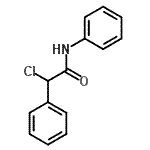 structure of CAS# 5110-77-0, 2-Chloro-N,2-Diphenylacetamide;2-Chloro-2,N-diphenyl-acetamide;2-chloro-2-phenyl-N-phenylacetamide;benzeneacetamide, α-chloro-N-phenyl-