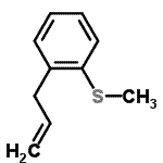 结构式 CAS# 51130-00-8, 1-烯丙基-2-甲硫基-苯