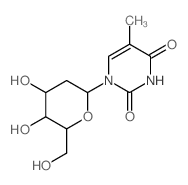 CAS#: 5116-45-0， 1-(2'-Deoxy-beta-D-Glucopyranosyl)Thymine