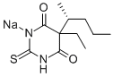 CAS 登录号：51165-38-9， R-(+)-硫喷妥钠