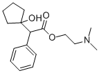 structure of CAS# 512-15-2, Cyclopentolate;2-Dimethylaminoethyl 2-(1-Hydroxycyclopentyl)-2-Phenyl-Acetate;2-(1-Hydroxycyclopentyl)-2-Phenylacetic Acid 2-Dimethylaminoethyl Ester;2-(1-Hydroxycyclopentyl)-2-Phenyl-Acetic Acid 2-Dimethylaminoethyl Ester