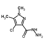 CAS#: 512809-15-3， 4-Chloro-1,5-Dimethyl-1H-Pyrazole-3-Carbohydrazide