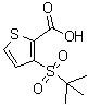 structure of CAS# 51285-58-6, 3-[(2-Methyl-2-Propanyl)Sulfonyl]-2-Thiophenecarboxylic Acid;3-(2-Methyl-propane-2-sulfonyl)-thiophene-2-carbox;3-(2-Methyl-propane-2-sulfonyl)-thiophene-2-carboxylic acid;3-(2-METHYL-PROPANE-2-SULFONYL)-THIOPHENE-2-CARBOXYLICACID