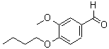 structure of CAS# 51301-87-2, 4-Butoxy-3-Methoxy-Benzaldehyde;Sbb000473