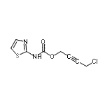 CAS 登录号：5141-58-2， 4-氯-2-丁炔-1-基1,3-噻唑-2-基氨基甲酸酯