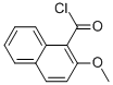 structure of CAS# 51439-58-8, 2-Methoxynaphthalene-1-Carbonyl Chloride;2-Methoxy-1-Naphthalenecarbonyl Chloride