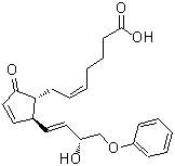 CAS#: 51639-10-2， (5Z)-7-{(1R,2S)-2-[(3R)-3-Hydroxy-4-Phenoxy-1-Buten-1-Yl]-5-Oxo-3-Cyclopenten-1-Yl}-5-Heptenoic Acid
