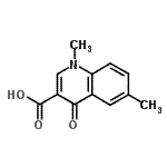 structure of CAS# 51726-43-3, 1,6-Dimethyl-4-Oxo-1,4-Dihydro-3-Quinolinecarboxylic Acid;1,6-dimethyl-4-oxo-1,4-dihydro-3-quinolinecarboxylic acid;1,6-Dimethyl-4-oxo-1,4-dihydro-quinoline-3-carboxy;1,6-Dimethyl-4-oxo-1,4-dihydro-quinoline-3-carboxylic acid