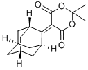structure of CAS# 51757-47-2, 5-(2-Adamantylidene)-2,2-Dimethyl-1,3-Dioxane-4,6-Dione