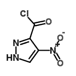 structure of CAS# 518990-55-1, 4-Nitro-1H-Pyrazole-3-Carbonyl Chloride;4-nitro-3-pyrazolecarbonyl chloride
