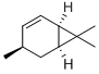 结构式 CAS# 5208-49-1, (1R,4R)-4,7,7-三甲基双环[4.1.0]庚-2-烯