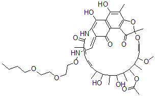 CAS#: 52370-32-8， 3-[2-(2-Butoxyethoxy)Ethoxyiminomethyl]Rifamycin Sv
