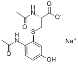 CAS#: 52372-86-8， Sodium (2R)-2-acetamido-3-[(2-acetamido-5-hydroxyphenyl)sulfanyl]propanoate