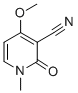 structure of CAS# 524-40-3, 1,2-Dihydro-4-Methoxy-1-Methyl-2-Oxo-3-Pyridinecarbonitrile;4-Methoxy-1-Methyl-2-Oxo-Pyridine-3-Carbonitrile;4-Methoxy-1-Methyl-2-Oxo-3-Pyridinecarbonitrile;2-Keto-4-Methoxy-1-Methyl-Nicotinonitrile