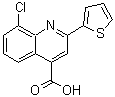 结构式 CAS# 52413-56-6, 8-氯-2-(2-噻吩基)-4-喹啉羧酸
