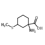 CAS 登录号：52474-43-8， 1-氨基-3-(甲硫基)环己烷羧酸