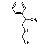 structure of CAS# 52497-69-5, N-Ethyl-2-Phenyl-1-Propanamine;Ethyl-(2-phenyl-propyl)-amine;N-ethyl-2-phenylpropan-1-amine