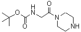 结构式 CAS# 525587-00-2, (2-氧代-2-哌嗪-1-基-乙基)-氨基甲酸叔丁酯