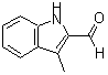 structure of CAS# 5257-24-9, 3-Methyl-1H-Indole-2-Carbaldehyde;3-Methyl-1H-Indole-2-Carboxaldehyde;Zinc00873709;Sbb010412