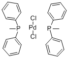 CAS 登录号：52611-08-2， 二氯二(甲基二苯基膦)钯(II)
