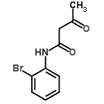 structure of CAS# 52700-65-9, N-(2-Bromophenyl)-3-Oxobutanamide;MFCD00466777;N-(2-Bromo-phenyl)-3-oxo-butyramide;BIM-0044929.P001