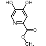 structure of CAS# 527681-11-4, Methyl 4,5-Dihydroxy-2-Pyridinecarboxylate;4,5-Dihydroxy-2-pyridinecarboxylic acid methyl ester;methyl 4,5-dihydroxypicolinate;methyl-4,5-dihydroxypicolinate