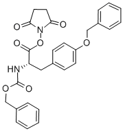 结构式 CAS# 52773-66-7, 苄氧羰基-酪氨酰(苄基)-琥珀酰亚胺
