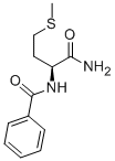 structure of CAS# 52811-71-9, Bz-Met-NH2;N-(1-Carbamoyl-3-Methylsulfanyl-Propyl)Benzamide;N-[1-Carbamoyl-3-(Methylthio)Propyl]Benzamide;N-(1-Amino-4-Methylsulfanyl-1-Oxo-Butan-2-Yl)Benzamide