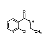structure of CAS# 52943-22-3, 2-Chloro-N-Ethylnicotinamide;(2-chloro(3-pyridyl))-N-ethylcarboxamide;2-Chloro-N-ethylnicotinamide;2-Chloro-N-ethyl-nicotinamide