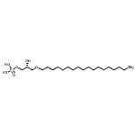 结构式 CAS# 52977-29-4, (2R)-2-羟基-3-(十八烷氧基)丙基磷酸二氢酯