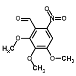 structure of CAS# 52978-83-3, 2,3,4-Trimethoxy-6-Nitrobenzaldehyde;2,3,4-trimethoxy-6-nitrobenzaldehyde;2,3,4-Trimethoxy-6-nitro-benzaldehyde;TL8003482