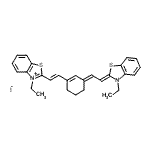 CAS 登录号：53019-70-8， 3-乙基-2-[(E)-2-{(3E)-3-[(2Z)-2-(3-乙基-1,3-苯并噻唑-2(3H)-亚基)亚乙基]-1-环己烯-1-基}乙烯基]-1,3-苯并噻唑-3-鎓碘化物
