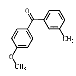 structure of CAS# 53039-63-7, (4-Methoxyphenyl)(3-Methylphenyl)Methanone;4-methoxy-3'-methylbenzophenone