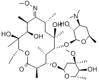 结构式 CAS# 53066-26-5, 红霉素 A 甲肟