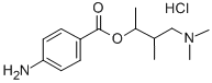 CAS#: 532-62-7， 3-(Dimethylamino)-1,2-Dimethylpropyl 4-Aminobenzoate Monohydrochloride