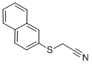 structure of CAS# 5324-69-6, 2-(2-Naphthylthio)Acetonitrile;2-(2-Naphthylsulfanyl)Acetonitrile;2-(2-Naphthylthio)Acetonitrile;2-Naphthalen-2-Ylsulfanylethanenitrile
