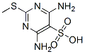 structure of CAS# 53286-05-8, 4,6-Diamino-2-Methylthio-5-Pyrimidinesulfonic Acid;4,6-Diamino-2-Methylsulfanyl-Pyrimidine-5-Sulfonic Acid;4,6-Diamino-2-(Methylthio)-5-Pyrimidinesulfonic Acid;4,6-Diamino-2-(Methylthio)Pyrimidine-5-Sulfonic Acid